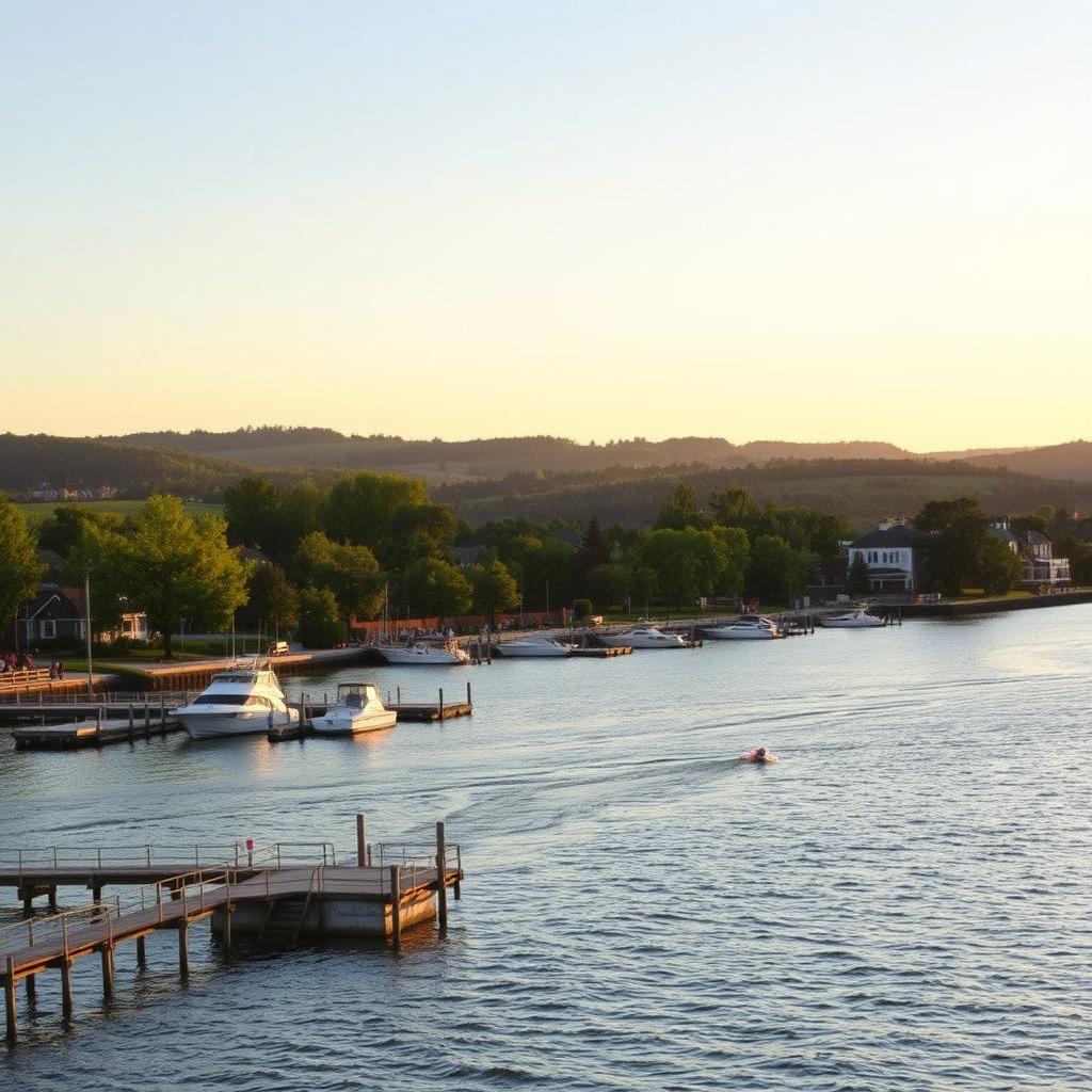 Delaware River Waterfront in Burlington County