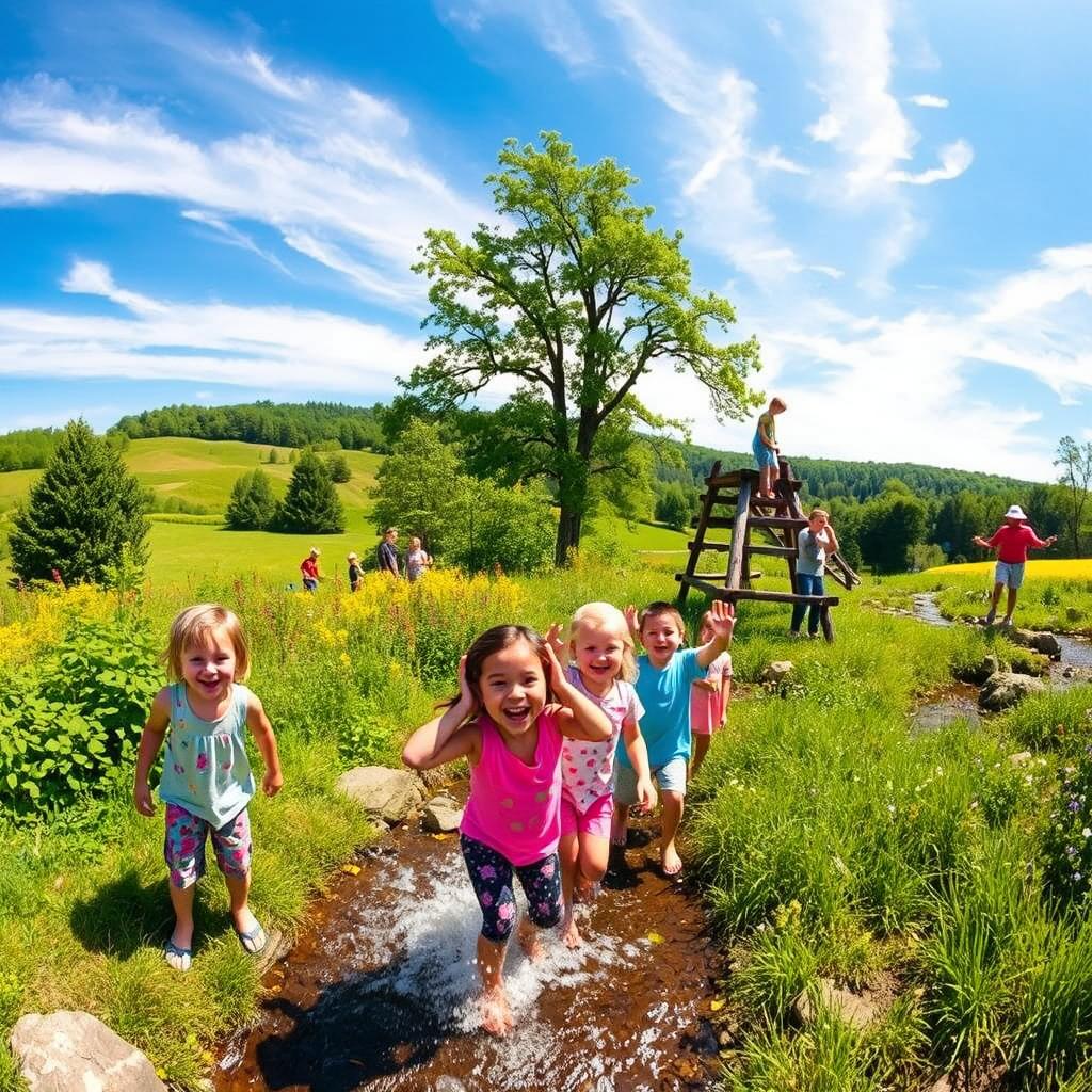 Kids enjoying outdoor adventures in New Jersey parks